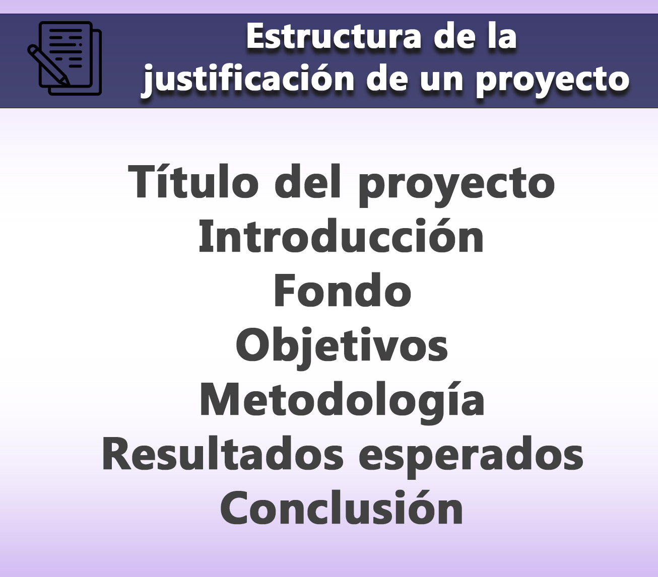 Estructura de una justificación de proyecto